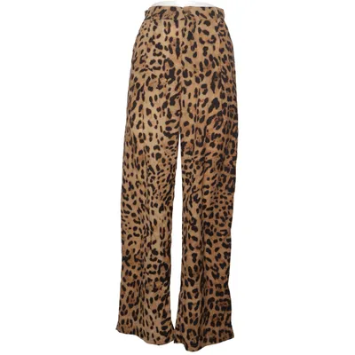 Palazzo pants (Beige, Black) from Mochy Cotton, Polyester