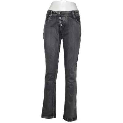 Jeans (Grå) fra Buena Vista Bomuld, Elastan