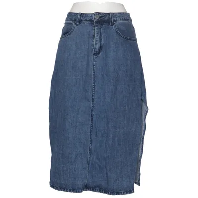 Denim skirt (Blue) from Lost Ink Cotton, Polyester, Viscose