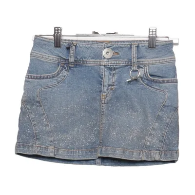 Jupe en jean (Bleu) de H&M Dubster Coton, Élasthane
