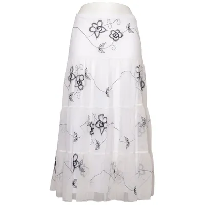 Skirt (White, Black) from Privacy Elastane, Polyamide