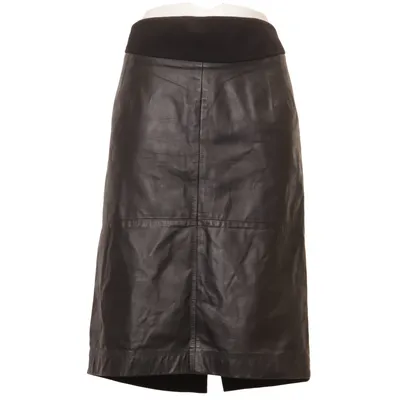 Lederrock (Schwarz) von Uta Raasch Elasthan, Leder, Polyamid, Polyester, Viskose