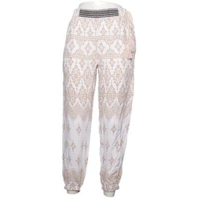Pants (Beige, White) from Imogéne Viscose