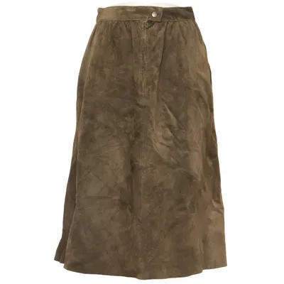 Lederrock (Grün) von Episode Polyester, Viskose