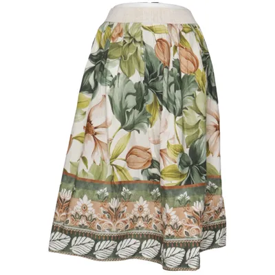 Maxi skirt (White, Green, Brown) from Made in italy