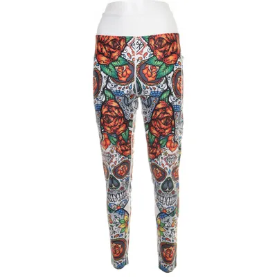 Sportleggings (Wit, Meerkleurig) van Maya Freya Elastaan, Polyester