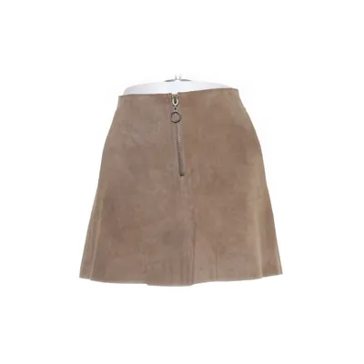 Leather skirt (Brown) from Mango Premium