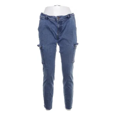 Pantalon cargo (Bleu) de Denim Coton, Élasthane, Polyester, Viscose