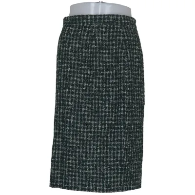 Kokerrok (Groen, Wit) van Les Copains Polyamide, Wol