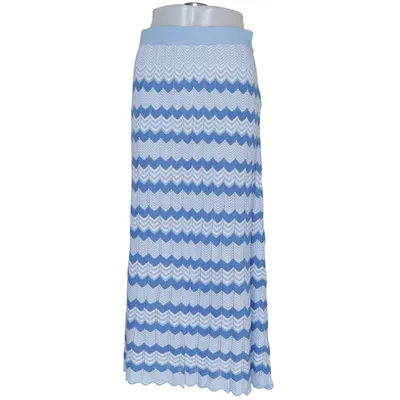 Maxi skirt (Blue, White) from NA-KD Viscose