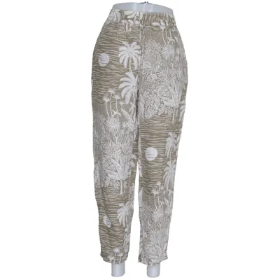 Broek (Groen, Meerkleurig) van Desmond & Dempsey x H&M Linnen