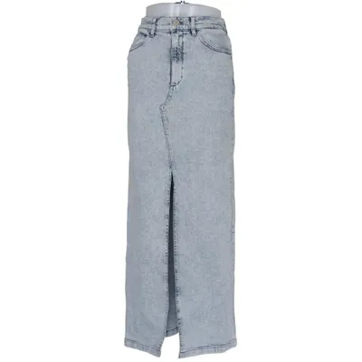 Spijkerrok (Blauw) van Gestuz Elastaan, Gerecycled katoen