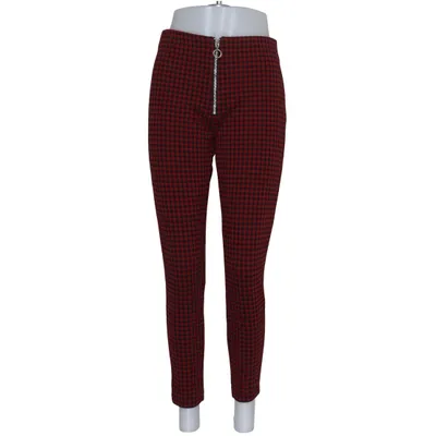 Leggings (Rood, Zwart) van Zara Basic Elastaan, Polyester, Viscose