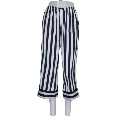 Pantalon patte d'éléphant (Noir, Blanc) de DKNY Polyester