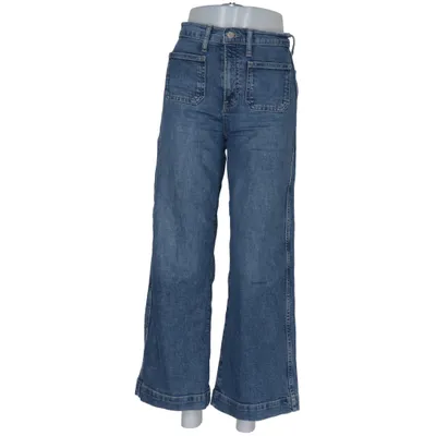Jeans (High Rise Wide-Leg Crop) von Gap Denim Baumwolle, Elasthan