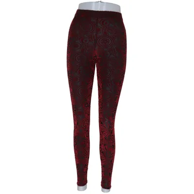Leggings (Red, Black) from Blackmilk Elastane, Polyamide, Polyester