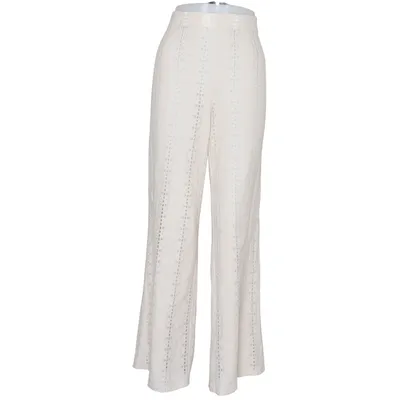 Pantalon patte d'éléphant (Beige) de Divided by H&M Élasthane, Polyester