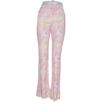 Pants (Pink, Yellow, Multicolored) from Zara Elastane, Viscose