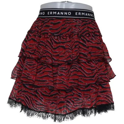 Nederdel (Rød, Sort) fra Ermanno Scervino Silke, Viscose
