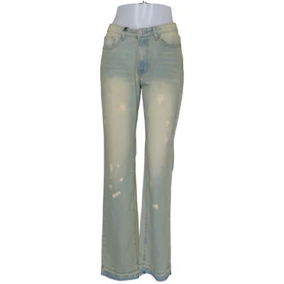 Jean (Bleu, Beige) de PrettyLittleThing Coton, Viscose