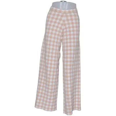 Palazzobyxor (Beige, Vit) från STAUD Elastan, Polyester, Viskos