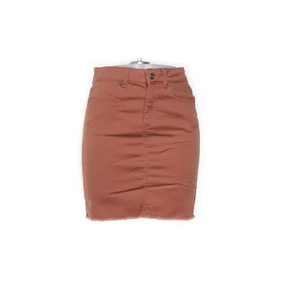 Spijkerrok (Oranje) van Pieces Katoen, Elastaan, Polyester, Viscose