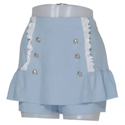Skort (Blauw) van Romwe Elastaan, Polyester