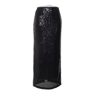 Maxi nederdel (Sort) fra Gina Tricot Elastan, Polyester