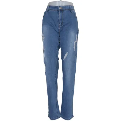 Jeans (Blå) från By Sasha Bomull, Elastan