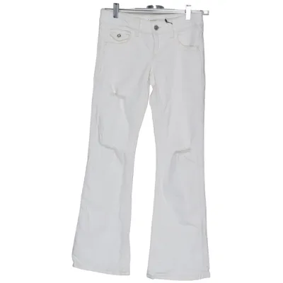 Jeans (Vit) från Gina Tricot Bomull, Elastan