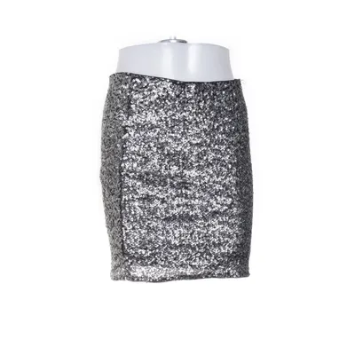 Skirt (Silver, Black) from Kouture Polyester