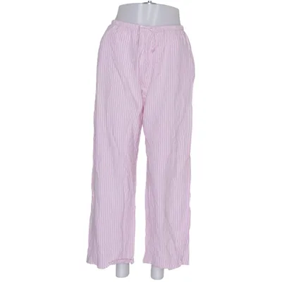 Byxor (Rosa, Vit) från Bershka Linne, Viskos