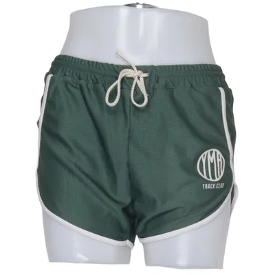 Träningsshorts (Grön, Vit) från YMR Track Club Elastan, Polyester