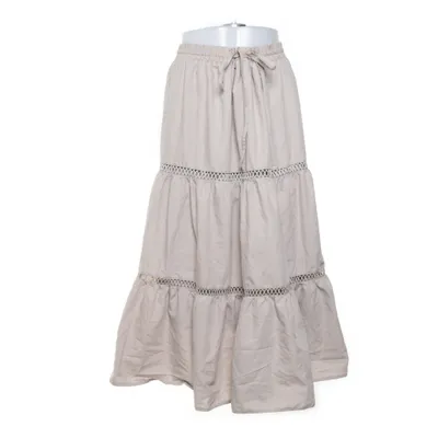 Skirt (Beige) from Reclaimed Vintage Cotton, Polyester
