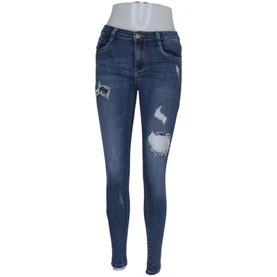 Spijkerbroek (Blauw) van Hello Miss Katoen, Elastaan, Polyester, Viscose