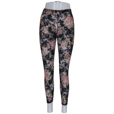 Leggings (Zwart, Meerkleurig) van Milla Elastaan, Polyamide