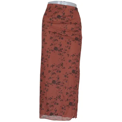 Maxi rok (Oranje, Zwart) van Shein Curve Elastaan, Polyester