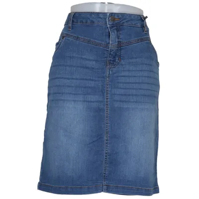 Jeanskjol (Blå) från John Baner Bomull, Elastan, Polyester