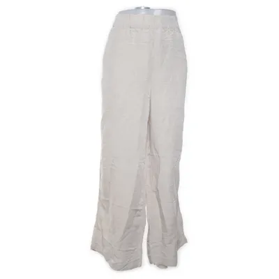 Pants (Beige) from H&M Linen, Viscose, Polyester