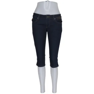Dreiviertelhose (Blau) von Ichi Jeans Baumwolle, Elasthan