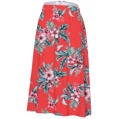 Kjol (Röd, Flerfärgad) från Dea Axelssons Elastan, Viskos