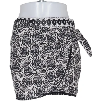 Wrap skirt (Black, White, Multicolored) from Zara Cotton