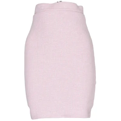Kjol (Rosa, Vit) från Randigarutan Akryl, Bomull, Elastan, Polyester
