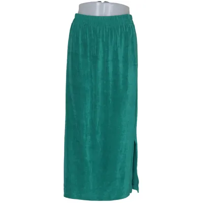 Jupe longue (Vert) de Cappuccini by Desam Acétate, Élasthane