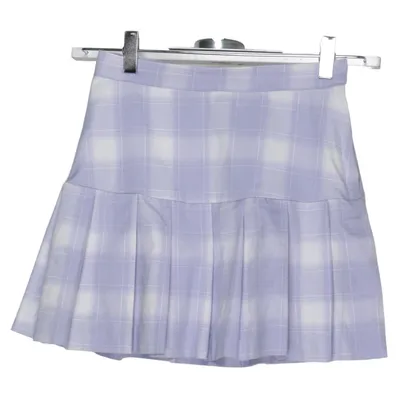 Jupe (Violet, Blanc) de H&M Polyester, Élasthane