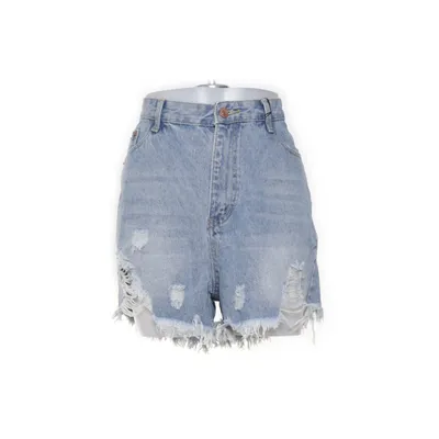 Jeansshorts (Blå) från Shein women Bomull, Polyester