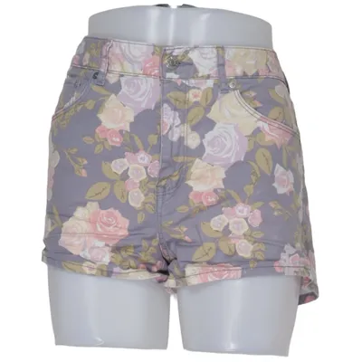 Denim shorts (Grijs, Meerkleurig) van H&M Conscious Collection Elastaan, Organisch katoen