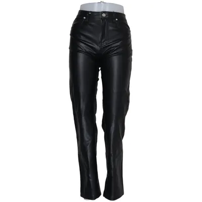 Leren broek (Zwart) van Bershka