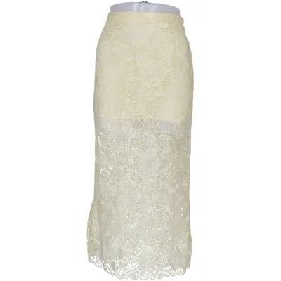 Nederdel (Gul) fra Rodebjer Cupro, Polyester, Viscose