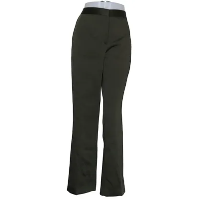 Kostuumbroek (Groen) van Zara Polyester, Viscose